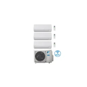 Ultimo arrivo - Climatizzatore GARANZIA ITALIA Daikin NEW SENSIRA Wifi Trial Split 7000 + 12000 + 12000 BTU con U.E. 3MXF52A Classe A++/A+