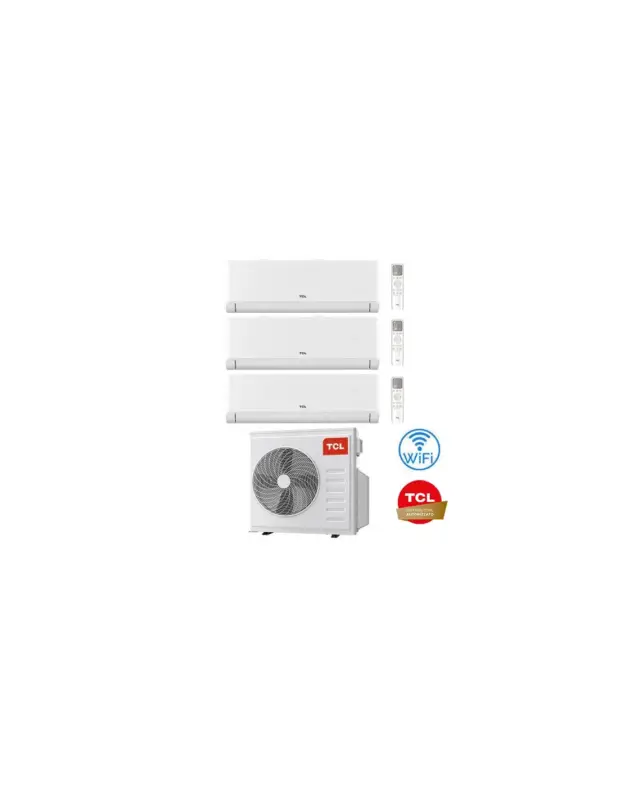Approfitta dell'offerta | Climatizzatore Condizionatore TCL BreezeIN serie P5 Wifi R32 Trial Split Inverter 9000 + 12000 + 12000 BTU con U.E. MT2730 Classe A++/A+