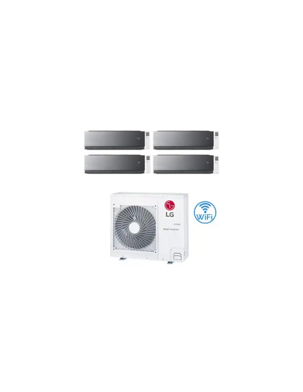 Climatizzatore Condizionatore LG Artcool Mirror AI Air R32 Wifi Quadri Split inverter 9000 + 9000 + 9000 + 12000 BTU con U.E. MU5R30 Classe A++/A+ NOVITÀ - Offerta del giorno