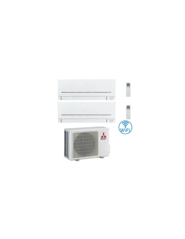 Tra i più venduti | Climatizzatore Condizionatore Mitsubishi MSZ-AP Wifi R32 Dual Split Inverter 7000 + 7000 BTU con U.E. MXZ-2F33VF Classe A++/A+***VEDI DESCRIZIONE***