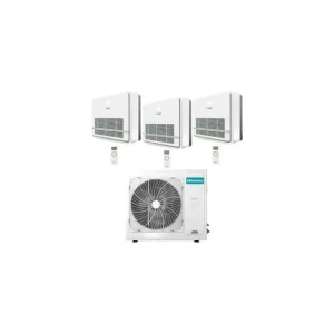 Ultima occasione | Climatizzatore Condizionatore Hisense Console Serie Turbo R32 Trial Split Inverter 9000 + 12000 + 12000 BTU con U.E. 5AMW125U4RTA NOVITÁ