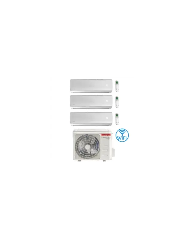 Climatizzatore Condizionatore Ariston Alys Wi-Fi Incluso Trial Split 9000 + 9000 + 12000 BTU con U.E. C 80XD0C-O R-32 INVERTER classe A++/A+ NOVITÀ - Nuovo prodotto