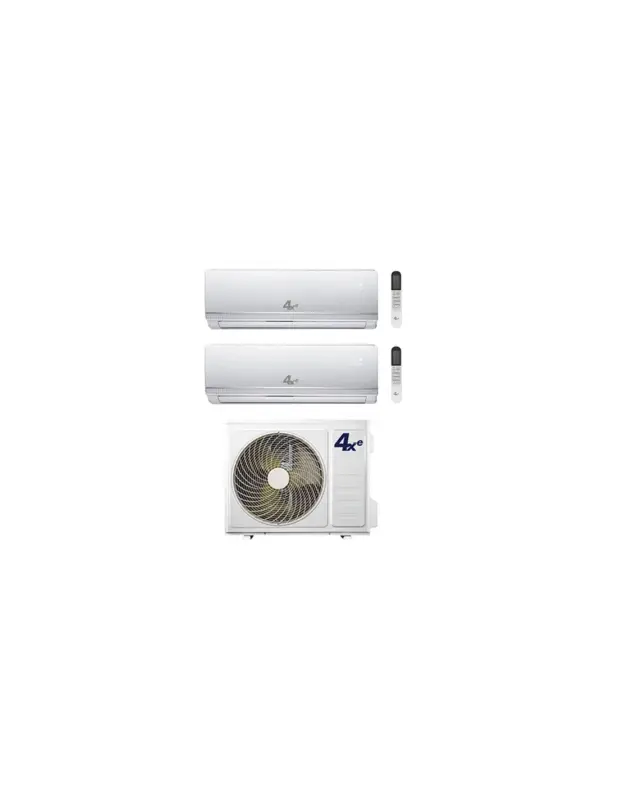 Affrettati - Climatizzatore Condizionatore 4xe Winter Wifi Opzionale* R32 Dual Split Inverter 9000 + 12000 BTU con U.E. 14-2 Classe A++/A+
