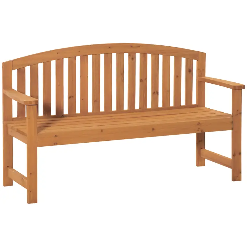 Nuovo prodotto - Easycomfort Panchina da Giardino 3 Posti in Legno di Abete con Seduta a Doghe, 140x50x85cm
