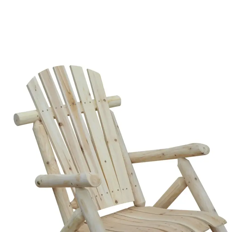 Easycomfort Sedia a Dondolo da Giardino, Stile Adirondack in Legno di abete, Design Ergonomico, Color Legno 96x66x98cm - Compra oggi