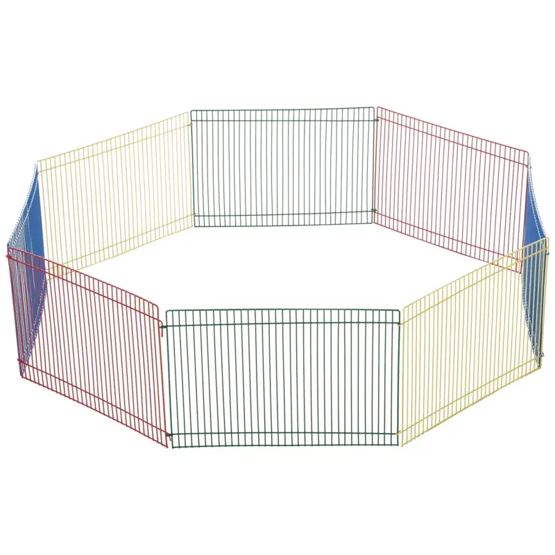 EASYCOMFORT Recinto per Animali Piccoli Modulabile 8 Pezzi 69x69x23cm Multicolore, per Tartarughe Piccole, Criceti | Saldi