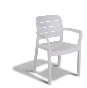 4 Sedie ALLIBERT Tisara Colore Bianco cm 58x53x83H | Grande sconto