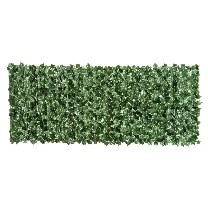 Easycomfort Rotolo di Siepe Artificiale per Balcone e Giardino in PE Anti-UV, Siepe Finta con Foglie Verde Scuro 240x100cm | Novità in catalogo