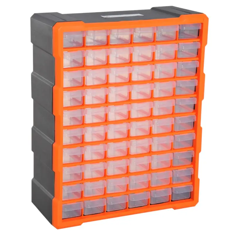 Compra online - Easycomfort DURHAND Cassettiera Box per Accessori Minuteria Arancione 38x16x47.5cm
