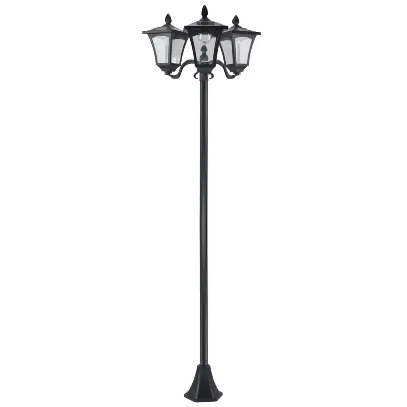 Easycomfort Lampada da Giardino Solare 3 LED Lampada da Terra Esterno Classico IP44 51.5×47×182.5cm - Tra i più amati