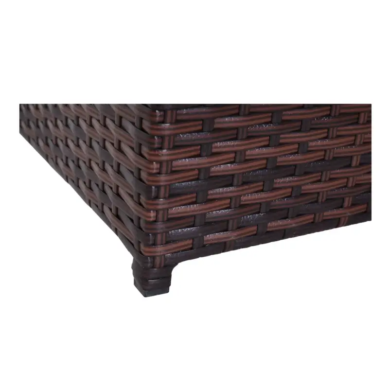 Easycomfort Set Mobili da Balcone in PE Rattan, Tavolo da Giardino con Poltroncine e Cuscini, Marrone | Più venduto