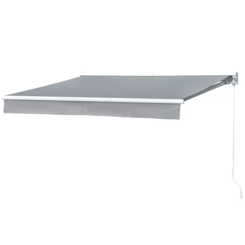Ultimo arrivo | EASYCOMFORT Tenda da Sole a Bracci Avvolgibile per Esterno 250x200cm Grigio