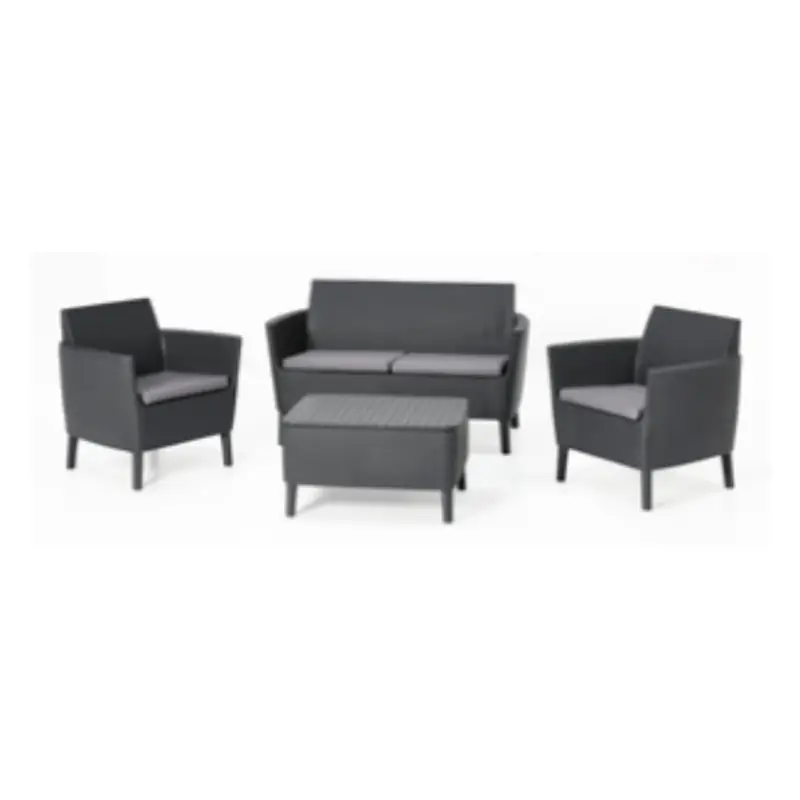 Alta qualità - Salotto Salemo KETER Graphite Effetto Polirattan Codice 95130