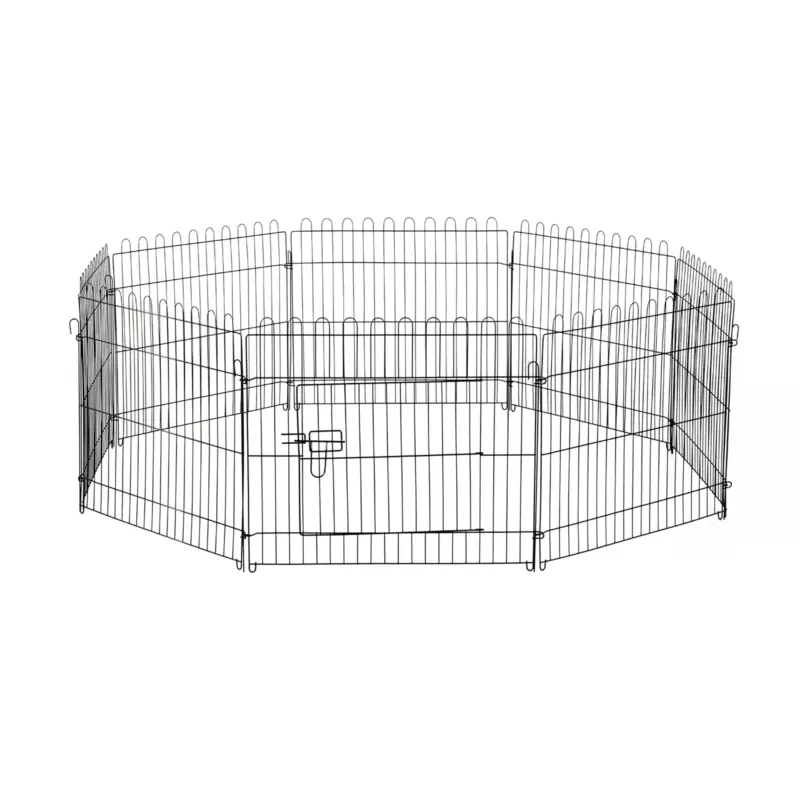 Appena arrivato - Easycomfort Recinto Gabbia per Animali Domestici in Acciaio ?180 x 61cm Nero
