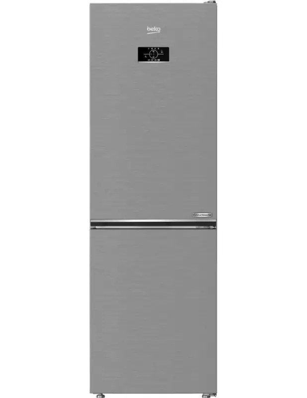 Fine serie - Frigorifero Beko Combinato Beyond B5RCNE365HXB 316 litri Classe energetica D (A186,5xL59,5xP66,3) Total No Frost Compressore ProSmart™ Inverter Funzione ECO Modalità Vacanza Metal Look