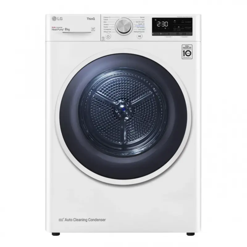 Non lasciartelo sfuggire | Asciugatrice Smart 8 Kg LG RH80V9AVHN Heat Pump Eco Hybrid Classe A+++