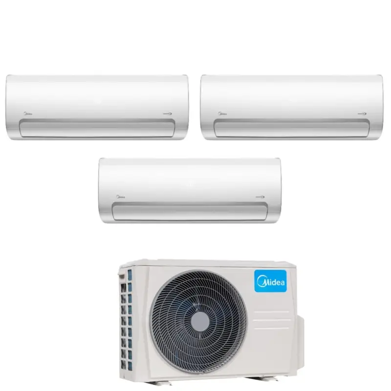 Aggiungi al carrello | Climatizzatore Condizionatore Midea Trial Split Inverter serie MISSION PRO 9+9+18 con M3O-36NF8 R-32 Wi-Fi Optional 9000+9000+18000