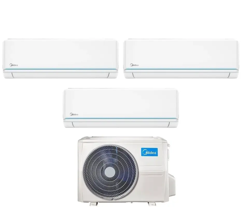 Condizionatore Trial Split Midea Evolution 9+12+18 con M4OE-28HFN8-Q R-32 Wi-Fi Integrato - Liquidazione