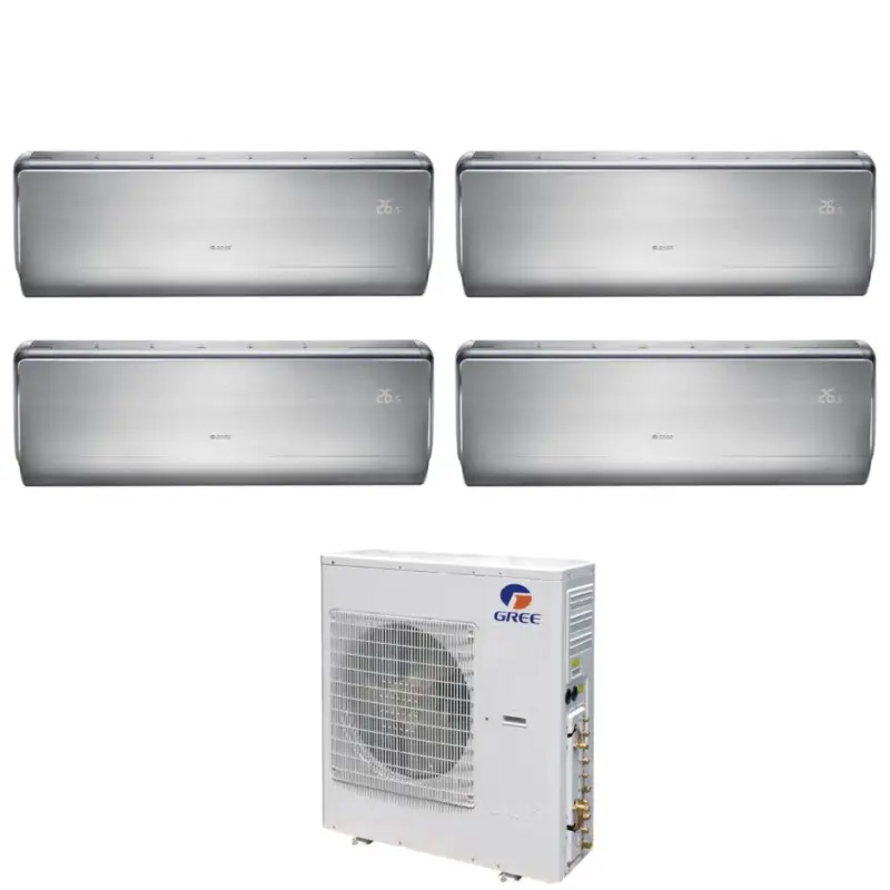 Ultimo arrivo | Climatizzatore Condizionatore Gree Quadri Split Inverter serie U-CROWN 9+12+12+18 con GWHD(36)NK6LO R-32 Wi-Fi Integrato 9000+12000+12000+18000