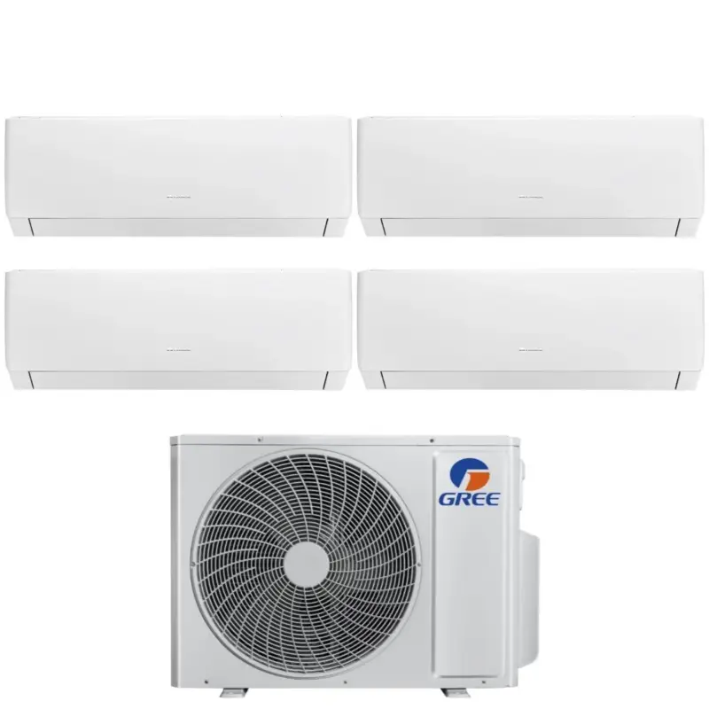 Alta qualità - Climatizzatore Condizionatore Gree Quadri Split Inverter serie PULAR 7+12+12+12 con GWHD(36)NK6OO R-32 Wi-Fi Integrato 7000+12000+12000+12000