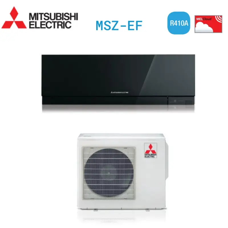 CLIMATIZZATORE CONDIZIONATORE MITSUBISHI ELECTRIC INVERTER serie KIRIGAMINE ZEN 15000 BTU MSZ-EF42VE3B BLACK R-410 classe A+++ NERO | Promozione