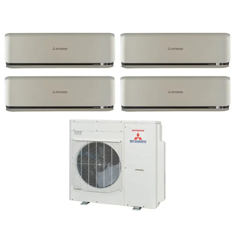 Climatizzatore Condizionatore Mitsubishi Heavy Industries Quadri Split Inverter serie KIREIA PLUS Titanium 7+7+9+18 con SCM80ZS-W R-32 Wi-Fi Optional 7000+7000+9000+18000 - Prezzo speciale