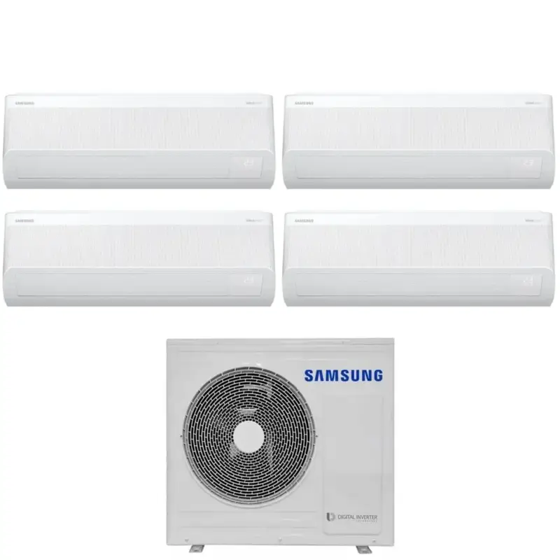 Qualità premium | Climatizzatore Condizionatore Samsung Quadri Split Inverter serie WINDFREE AVANT S2 7+7+9+9 con AJ080TXJ4KG R-32 Wi-Fi Integrato 7000+7000+9000+9000