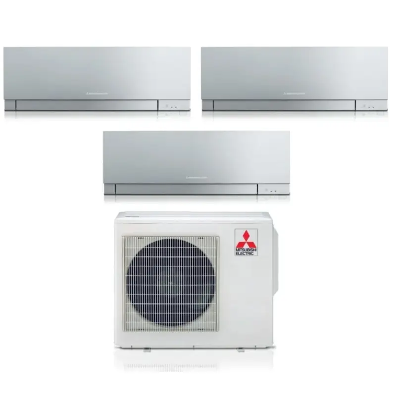 Condizionatore Mitsubishi Electric Trial Split Kirigamine Zen Silver 9000+15000+18000 con MXZ-3F68VF R-32 Wi-Fi Integrato | Sconti