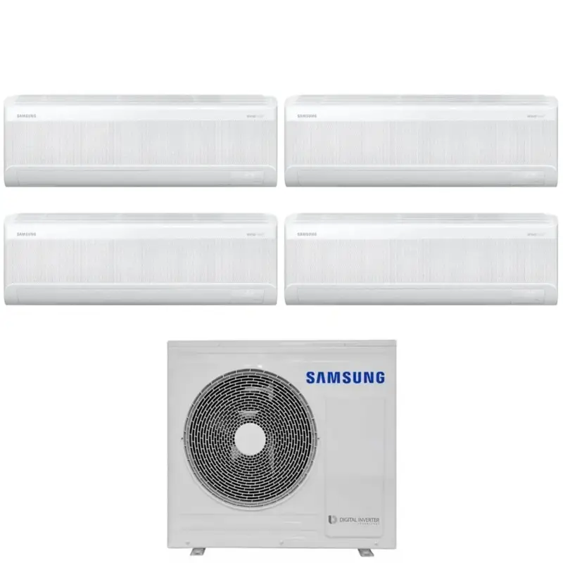 Condizionatore Samsung Quadri Split WINDFREE ELITE S2 9+9+9+12 con AJ080TXJ4KG R-32 Wi-Fi integrato | Sconto