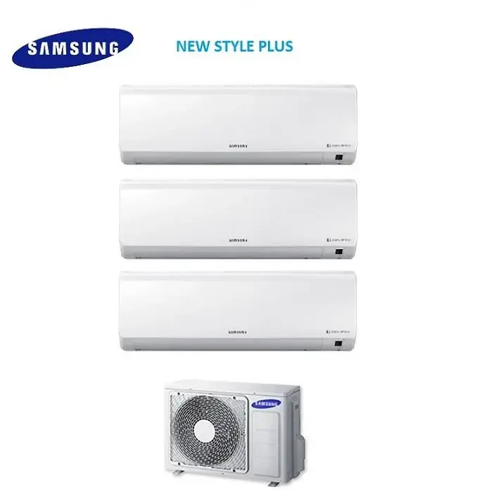 Climatizzatore Condizionatore Samsung Trial Split Inverter serie NEW STYLE PLUS 7+9+9 con AJ052MCJ R-410 7000+9000+9000 - Spedizione rapida