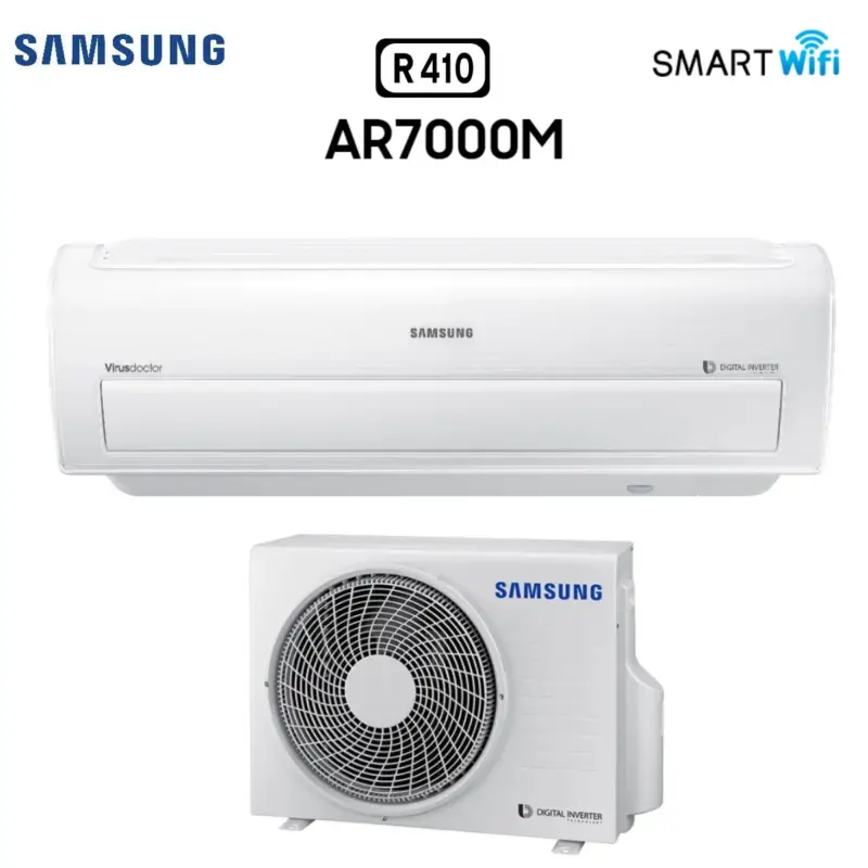 Poche unità rimaste - Climatizzatore Condizionatore Samsung Inverter serie AR7000M 9000 BTU AR09KSPDBWKNEU R-410 Wi-Fi Integrato