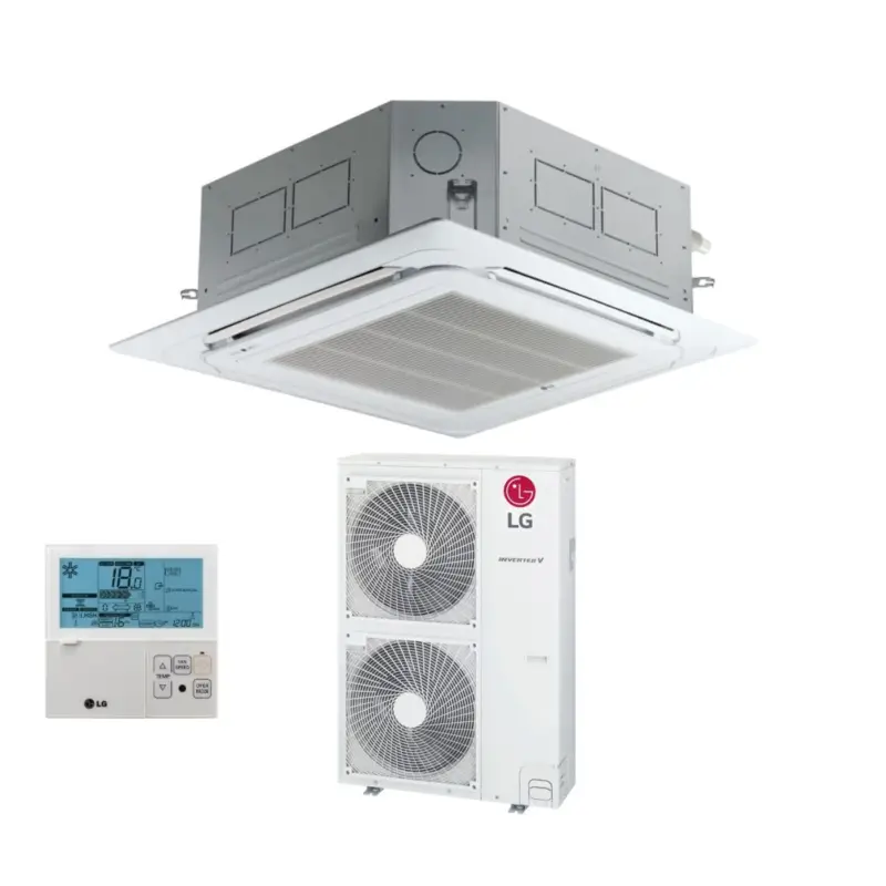 Condizionatore LG Cassetta a 4 Vie Inverter 48000 Btu UT48F R-32 Wi-Fi Optional con Pannello Incluso | Prezzo imbattibile