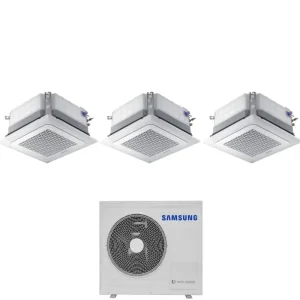 Liquidazione | Climatizzatore Condizionatore Samsung Trial Split Inverter Cassetta 4 Vie Mini Windfree 18+18+18 con AJ100TXJ5KG/EU R-32 18000+18000+18000 Wi-Fi Optional con Griglia Inclusa