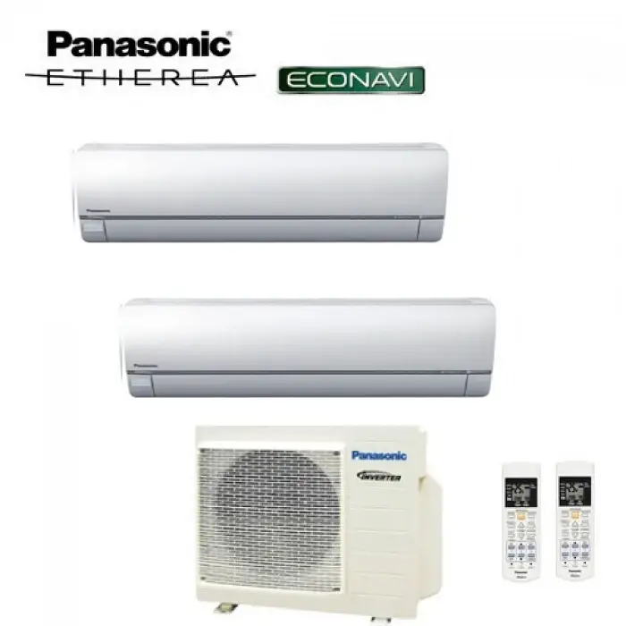 Ultimo arrivo | PANASONIC DUAL SPLIT INVERTER ETHEREA WHITE 9000+9000 con CU-2E18SBE