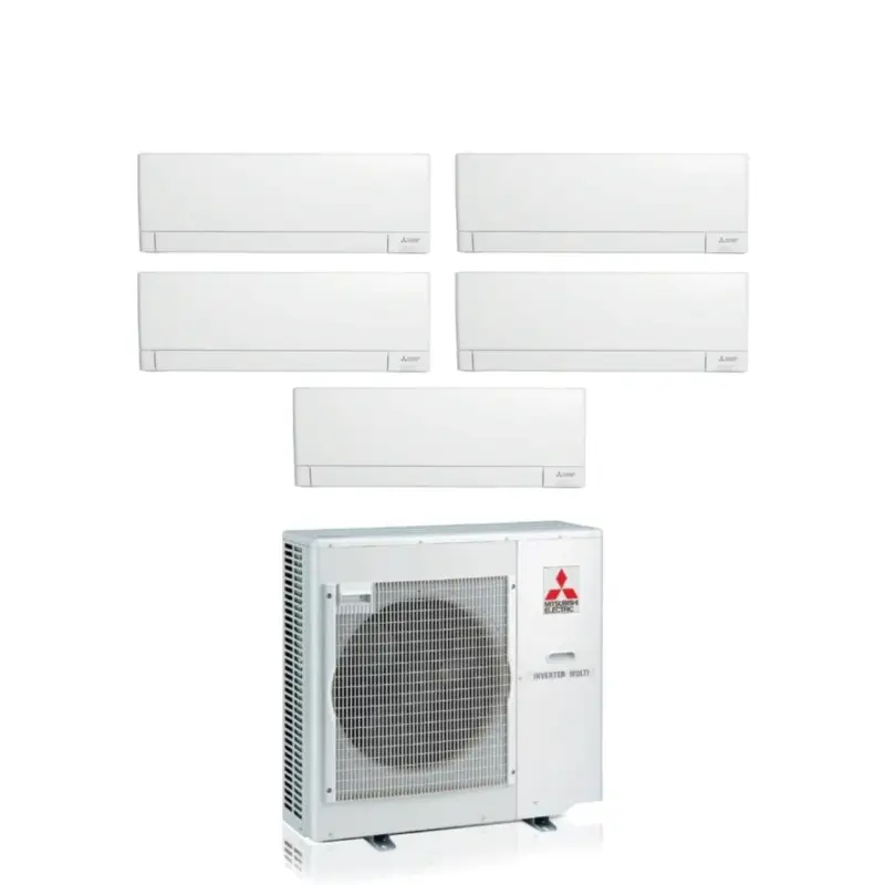 Prodotto di punta | Climatizzatore Condizionatore Mitsubishi Electric Penta Split Inverter Linea Plus serie MSZ-AY 9+9+9+9+15 con MXZ-5F102VF R-32 Wi-Fi Integrato 9000+9000+9000+9000+15000