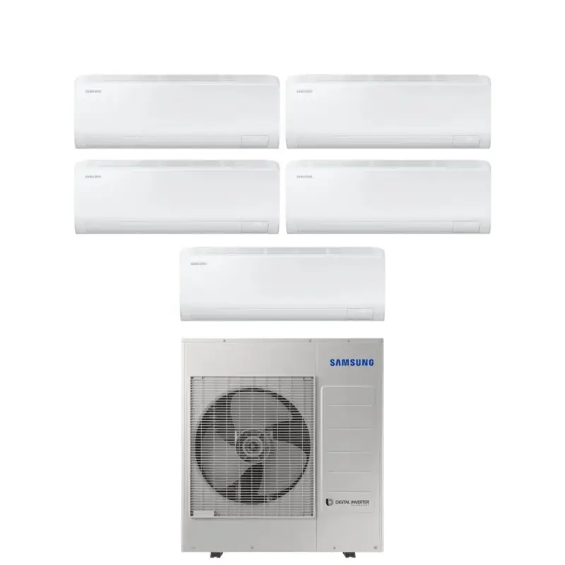 Climatizzatore Condizionatore Samsung Penta Split Inverter serie CEBU S2 7+7+7+7+9 con AJ100TXJ5KG R-32 Wi-Fi Integrato 7000+7000+7000+7000+9000 | Miglior prezzo