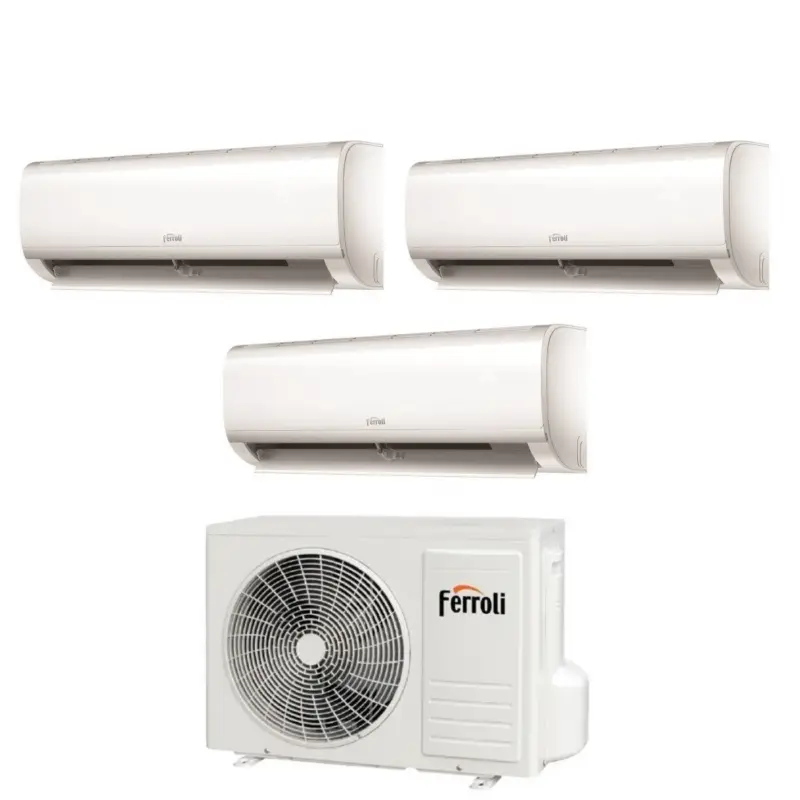 Climatizzatore Condizionatore Ferroli Trial Split Inverter Serie AMBRA M 7+7+9 con 28-4 R-32 Wi-Fi Integrato 7000+7000+9000 - Novità - Compra ora