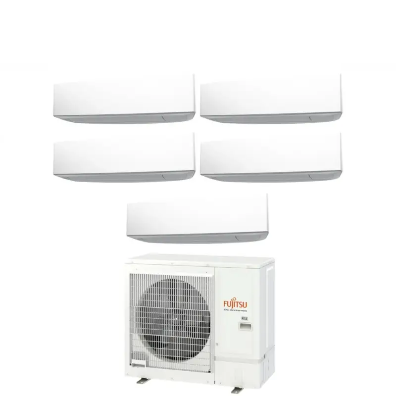 Climatizzatore Condizionatore Fujitsu Penta Split Inverter serie KE WHITE 9+9+9+9+9 con AOYG36KBTA5 R-32 Wi-Fi Integrato 9000+9000+9000+9000+9000 Colore Bianco | Preferito dai clienti