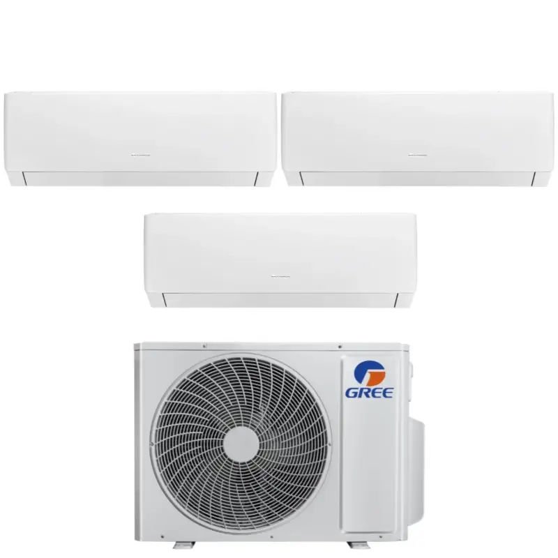 Ultima novità | Climatizzatore Condizionatore Gree Trial Split Inverter serie PULAR 9+9+12 con GWHD(21)NK6OO R-32 Wi-Fi Integrato 9000+9000+12000