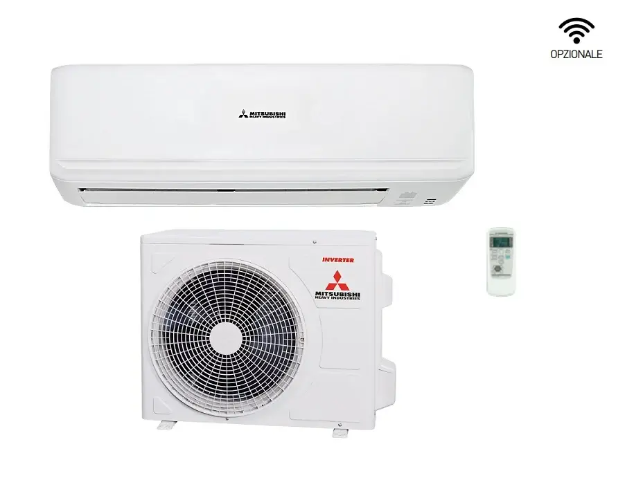 Solo per poco tempo - Climatizzatore Condizionatore Mitsubishi Heavy Industries Inverter Serie KIREIA SMART 9000 btu SRK25ZSP-W R-32 A++ Wi-Fi Optional SRK 25 ZSP-W