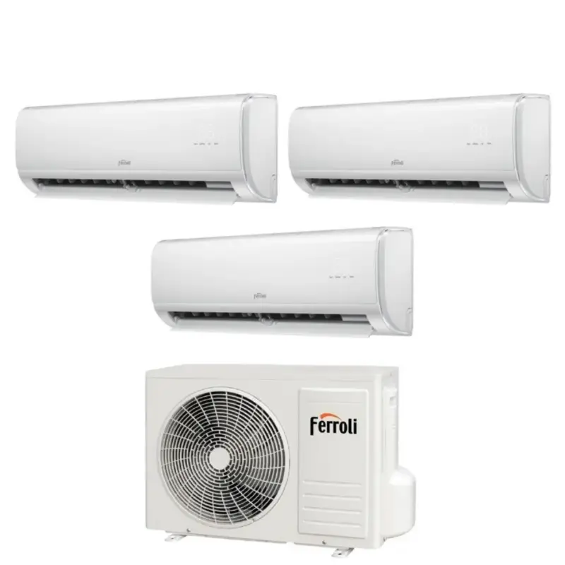 Condizionatore Trial Split Ferroli Giada M 9+9+18 con 27-3 R-32 Wi-Fi Integrato | In pronta consegna