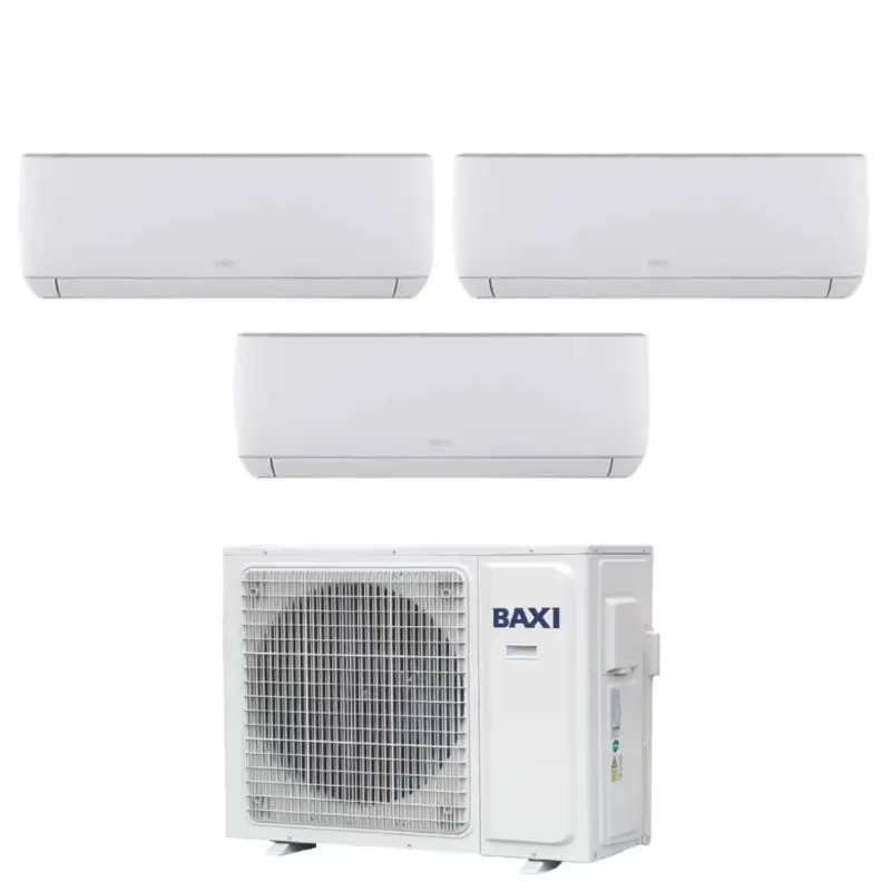 Ultimi pezzi - Climatizzatore Condizionatore Baxi Trial Split Inverter Serie Astra 12+12+12 con LSGT100-4M R-32 Wi-Fi Optional 12000+12000+12000 - Novità