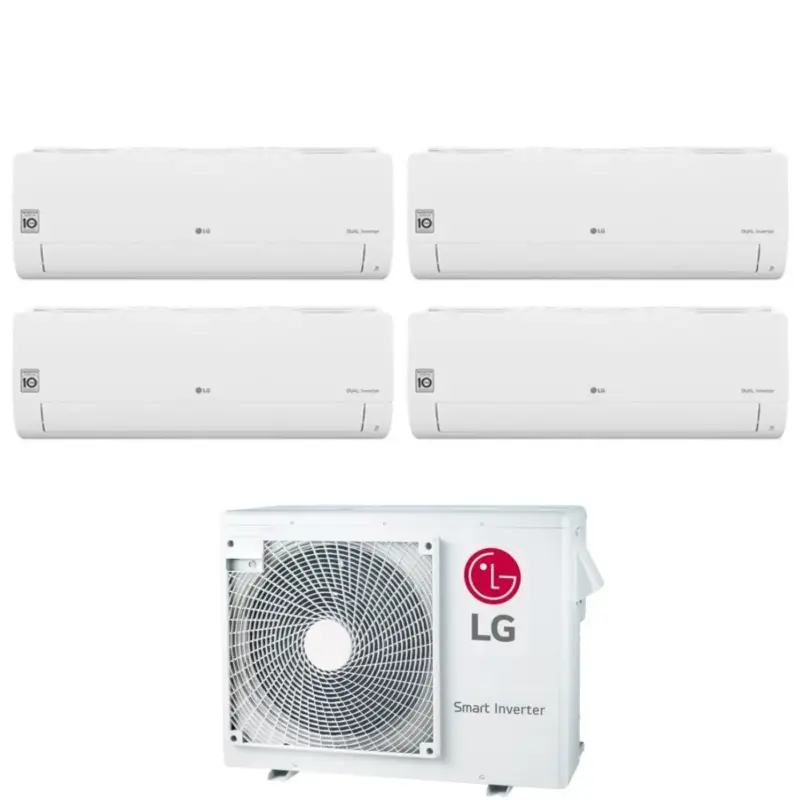 Affare - Climatizzatore Condizionatore LG Quadri Split Inverter Serie Libero Smart 7+7+7+18 con MU4R25 U40 R-32 Wi-Fi Integrato 7000+7000+7000+18000 - Novità