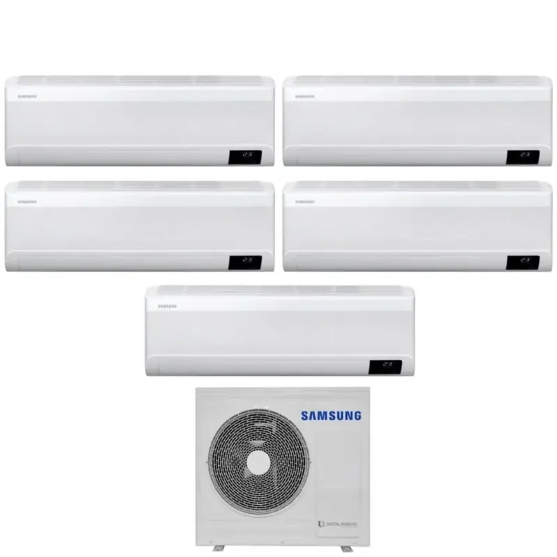 Appena arrivato - Climatizzatore Condizionatore Samsung Penta Split Inverter serie CEBU S2 7+7+7+9+18 con AJ100TXJ5KG R-32 Wi-Fi Integrato 7000+7000+7000+9000+18000