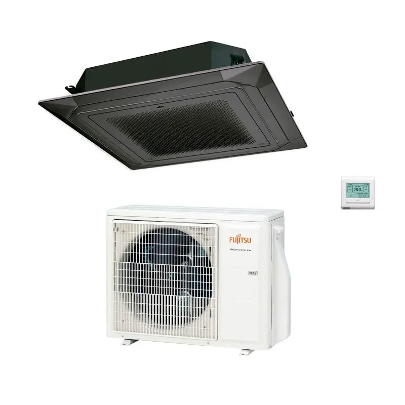 Climatizzatore Condizionatore Fujitsu Cassetta 4 Vie serie ECO KR Circular Flow 54000 Btu R-32 cod. 3NGF88455 Black Nero AUXG54KRLB - NOVITA' - Ultima occasione