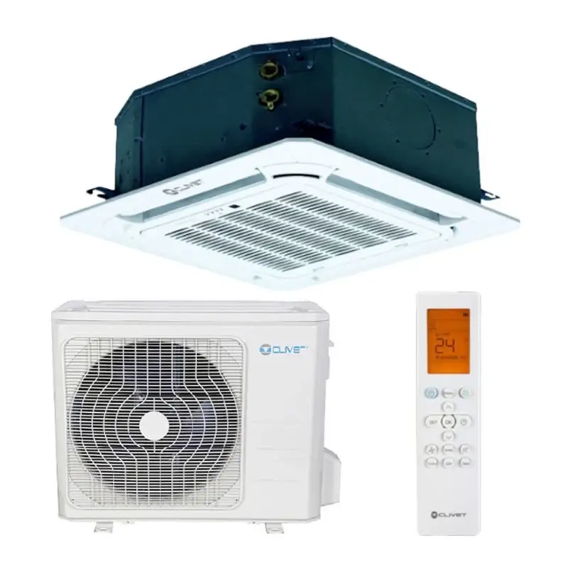 Ultima occasione - Climatizzatore Condizionatore a cassetta 650x650 Clivet Inverter serie BOX2 18000 btu IB3-XY 53M completo di griglia R-32 A++ Wi-Fi Optional