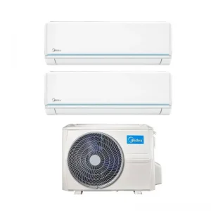 Aggiungi al carrello - AREA OCCASIONI Climatizzatore Condizionatore Midea Dual Split Inverter serie EVOLUTION 12+12 con M2OD-18HFN8-Q R-32 Wi-Fi Optional 12000+12000 AO902