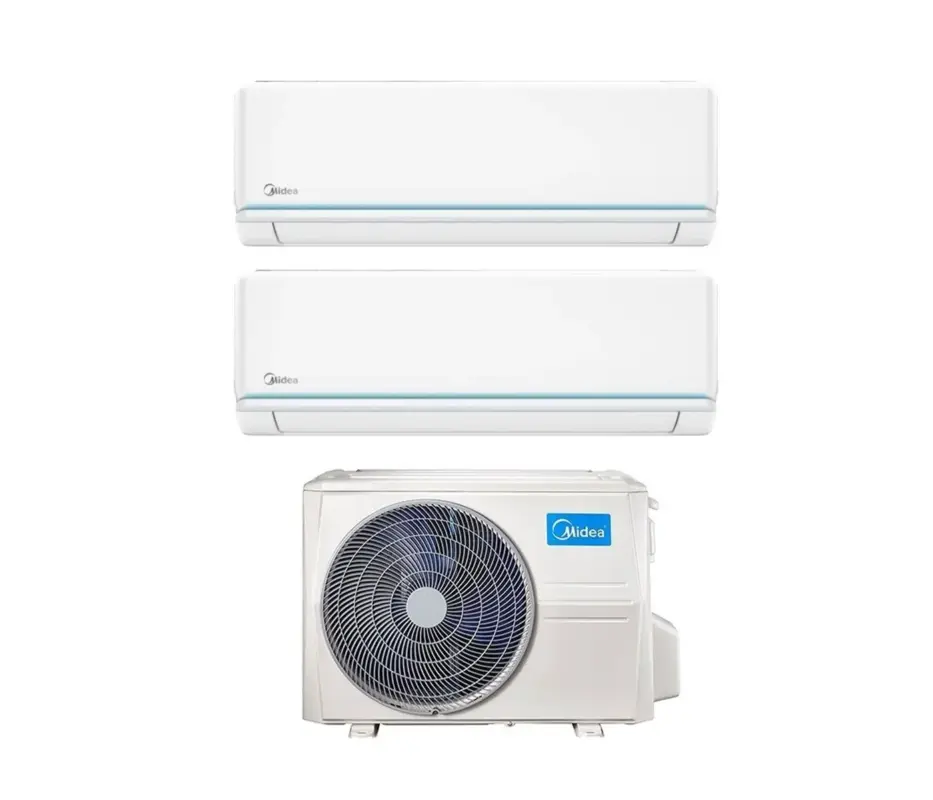 Aggiungi al carrello - AREA OCCASIONI Climatizzatore Condizionatore Midea Dual Split Inverter serie EVOLUTION 12+12 con M2OD-18HFN8-Q R-32 Wi-Fi Optional 12000+12000 AO902