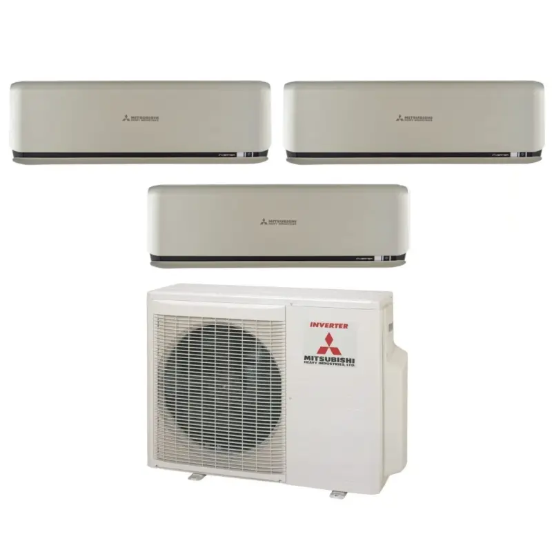 Aggiungi al carrello - Climatizzatore Condizionatore Mitsubishi Heavy Industries Trial Split Inverter serie KIREIA PLUS Titanium 7+9+9 con SCM50ZS-W R-32 Wi-Fi Optional 7000+9000+9000
