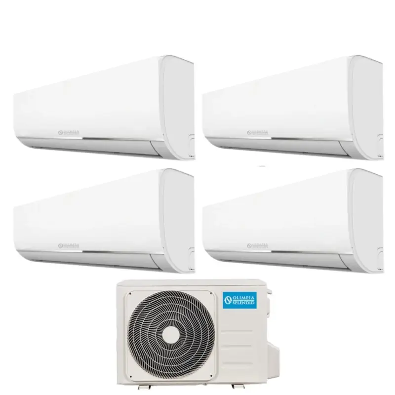 Climatizzatore Condizionatore Olimpia Splendid Quadri Split Inverter serie NEXYA S4 9+9+9+12 con OS-CEMYH28EI R-32 Wi-Fi Integrato 9000+9000+9000+12000 - Top vendite